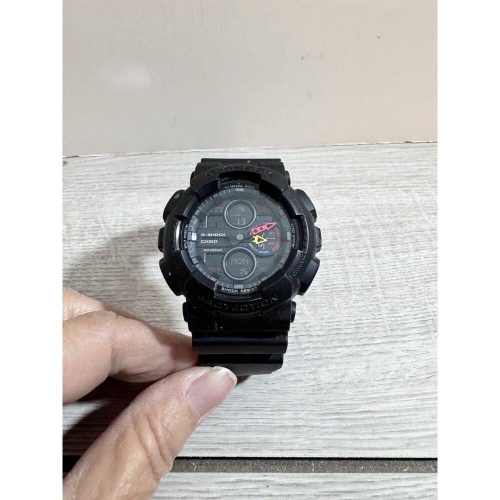 Casio G-Shock Black Analog Digital Men’s Watch - GA-140BMC New Battery